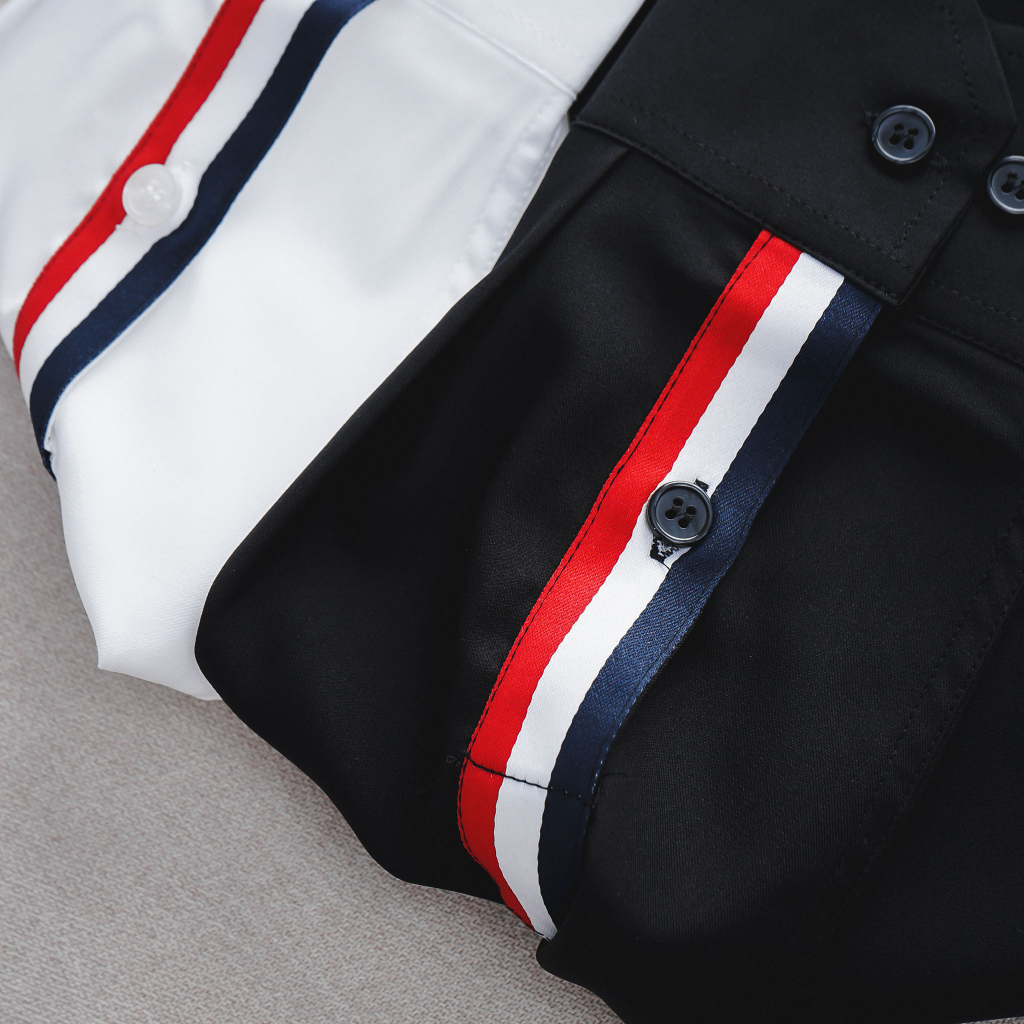 Bigsize- Áo sơ mi tay dài nam big size thời trang thêu họa tiết tay bigmen form bigsize <140kg