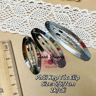 Phôi Làm Kẹp Elip/ Giọt Nước / Chữ Nhật  (10 cái)