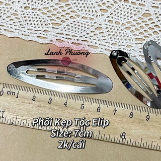 Phôi Làm Kẹp Elip/ Giọt Nước / Chữ Nhật  (10 cái)