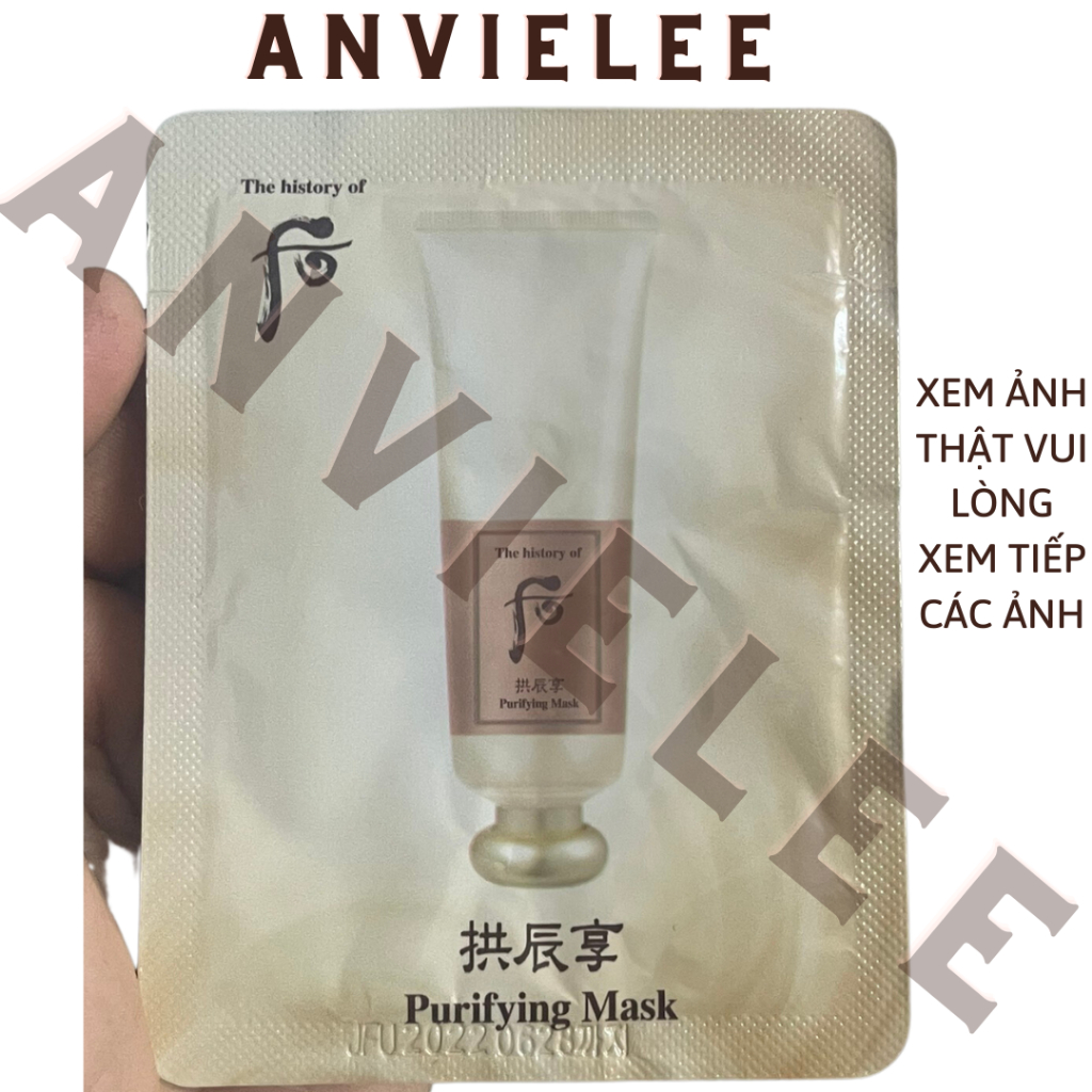 Gốc160 hsd6.2022 Sample mặt nạ thanh lọc da Whoo Purifying Mask THANH LÝ