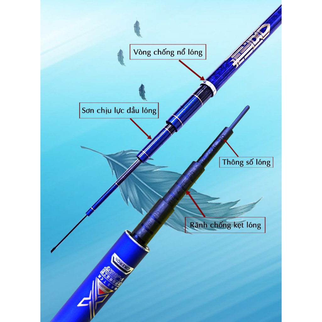 Cần câu đài 8H Thần Ma Thiên Tôn chính hãng chuyên săn hàng  câu đơn, câu đài với rất nhiều quà tặng