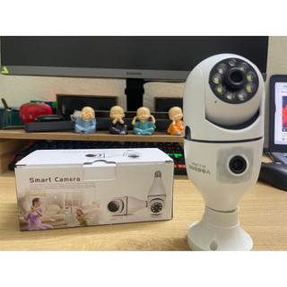 Camera yoosee bóng đèn 2 mắt thế hệ mới 5.0mp - xoay 360 độ