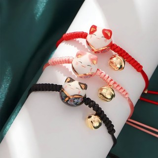 Vòng tay nữ mèo thần tài Maneki Neko may mắn dễ thương