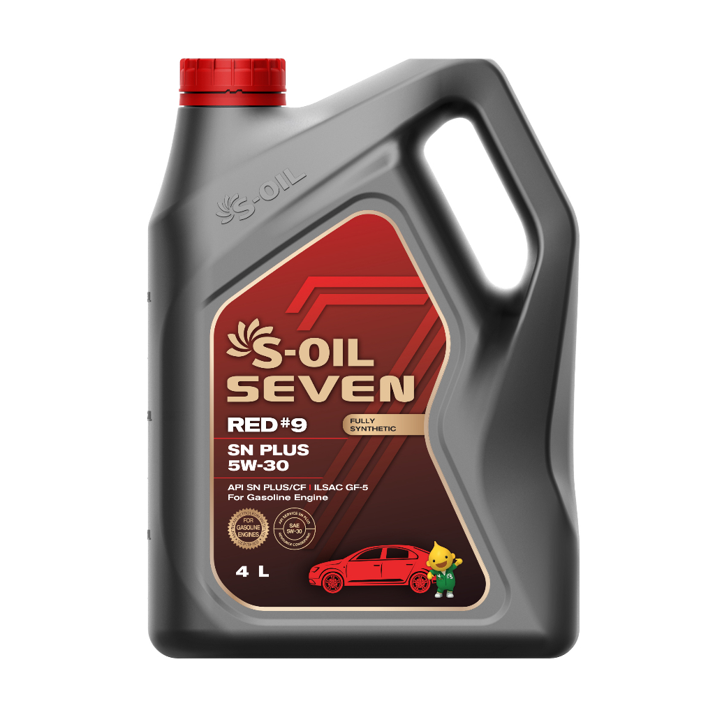 [CHÍNH HÃNG] Dầu nhớt ô tô máy xăng S-oil Red #9 5W30 - Nhập khẩu 100% từ Hàn Quốc