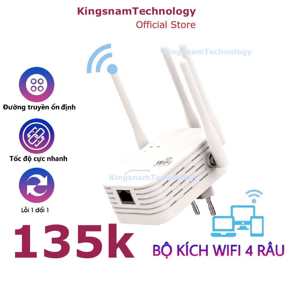 [SIÊU SALE] Wifi 4 Râu Tốc Độ Cao 300Mbps Kiêm Cục Kích Wifi Xuyên tường Siêu Mạnh Bộ Kích Wifi Kết Nối Xa | BigBuy360 - bigbuy360.vn