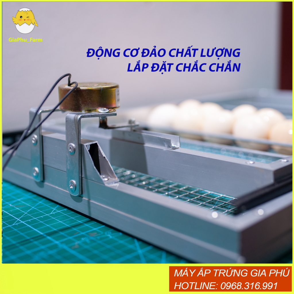 Khay đảo lăn 54 trứng nhôm cao cấp độ bền >5 năm