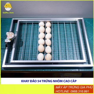 Khay đảo lăn 54 trứng nhôm cao cấp độ bền >5 năm
