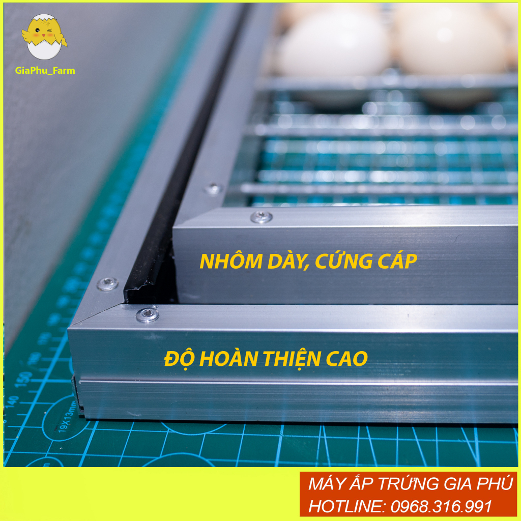 Khay đảo lăn 54 trứng nhôm cao cấp độ bền >5 năm