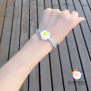 Dây Cột Tóc Trứng Rán Siêu Kute Diamond CT07