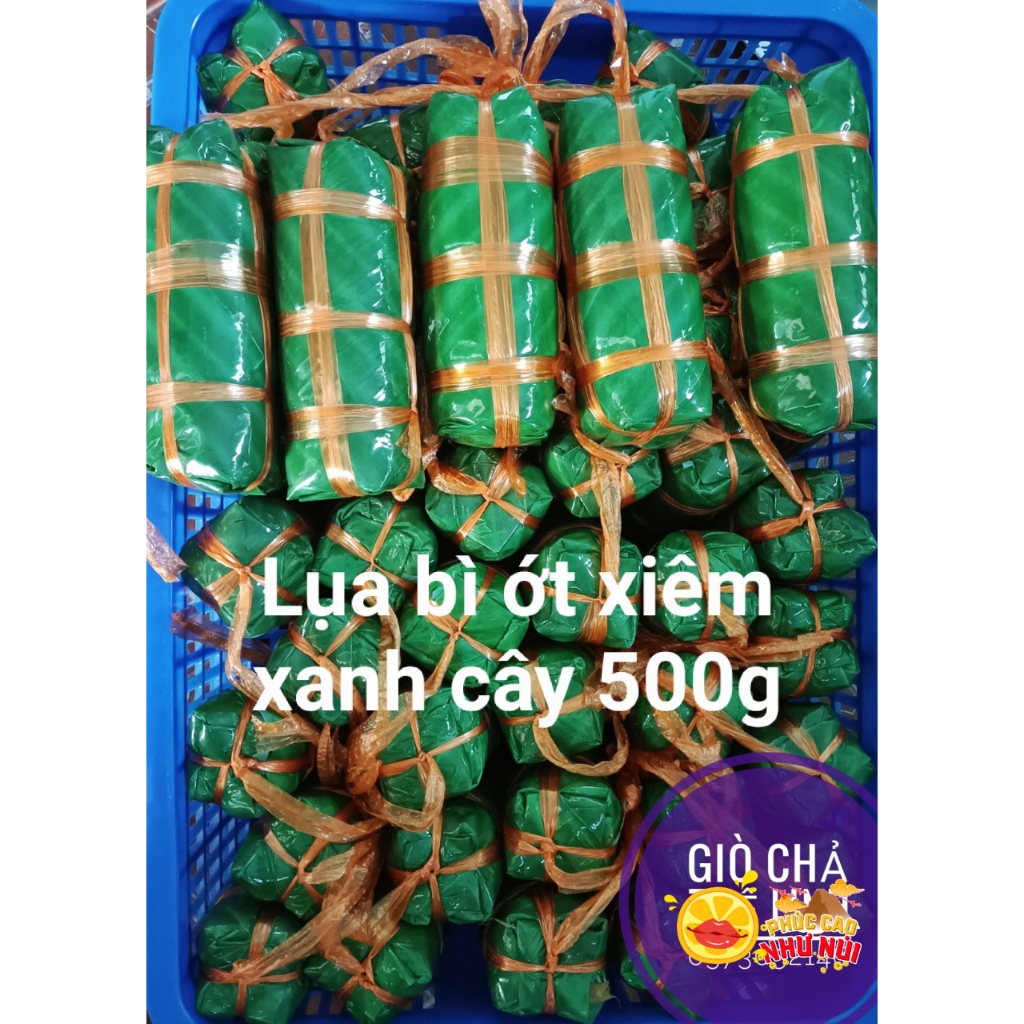 CHẢ LỤA GÂN ỚT XIÊM XANH NHÀ LÀM