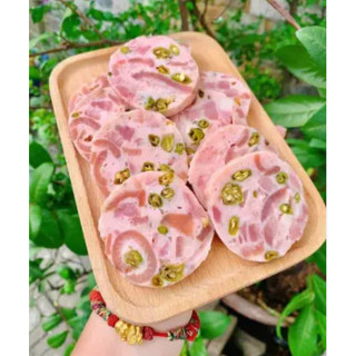 CHẢ LỤA GÂN ỚT XIÊM XANH NHÀ LÀM (500G)