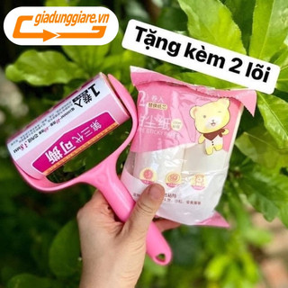 Cây lăn bụi (TẶNG KÈM 2 CON LĂN) làm sạch quần áo ga giường ghế nệm sofa lông thú cưng - giadunggiare.vn