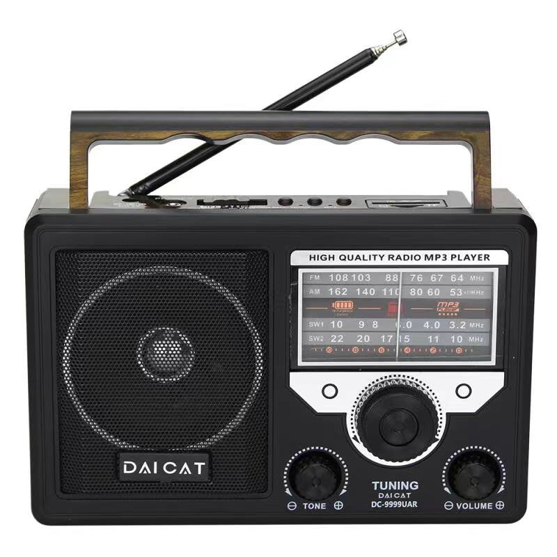 Đài Radio, Máy nghe nhạc, Đài FM, Loa bluetoot DAICAT DC-9999BT âm thanh cực hay dành cho người già ( tặng kèm dây sạc )