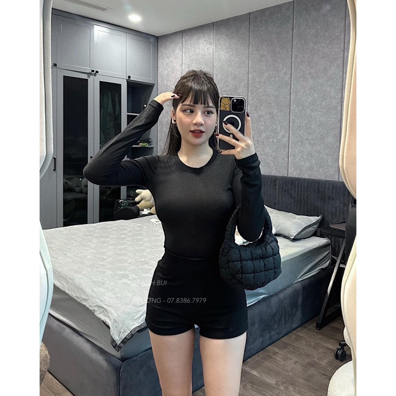 Áo thun trơn tay xỏ ngón basic