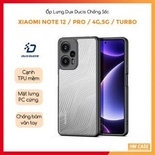 Ốp lưng dux ducis redmi note 12 / note 12 pro / note 12 turbo / poco f5 /x5 pro,viền tpu, mặt lưng chống vân tay