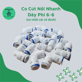 Co cút nối nhanh dây dẫn máy lọc nước phi 6-6
