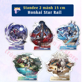 Standee 2 mảnh honkai star rail 15 cm blade, jing yuan, luocha, sampo, yanqing,....