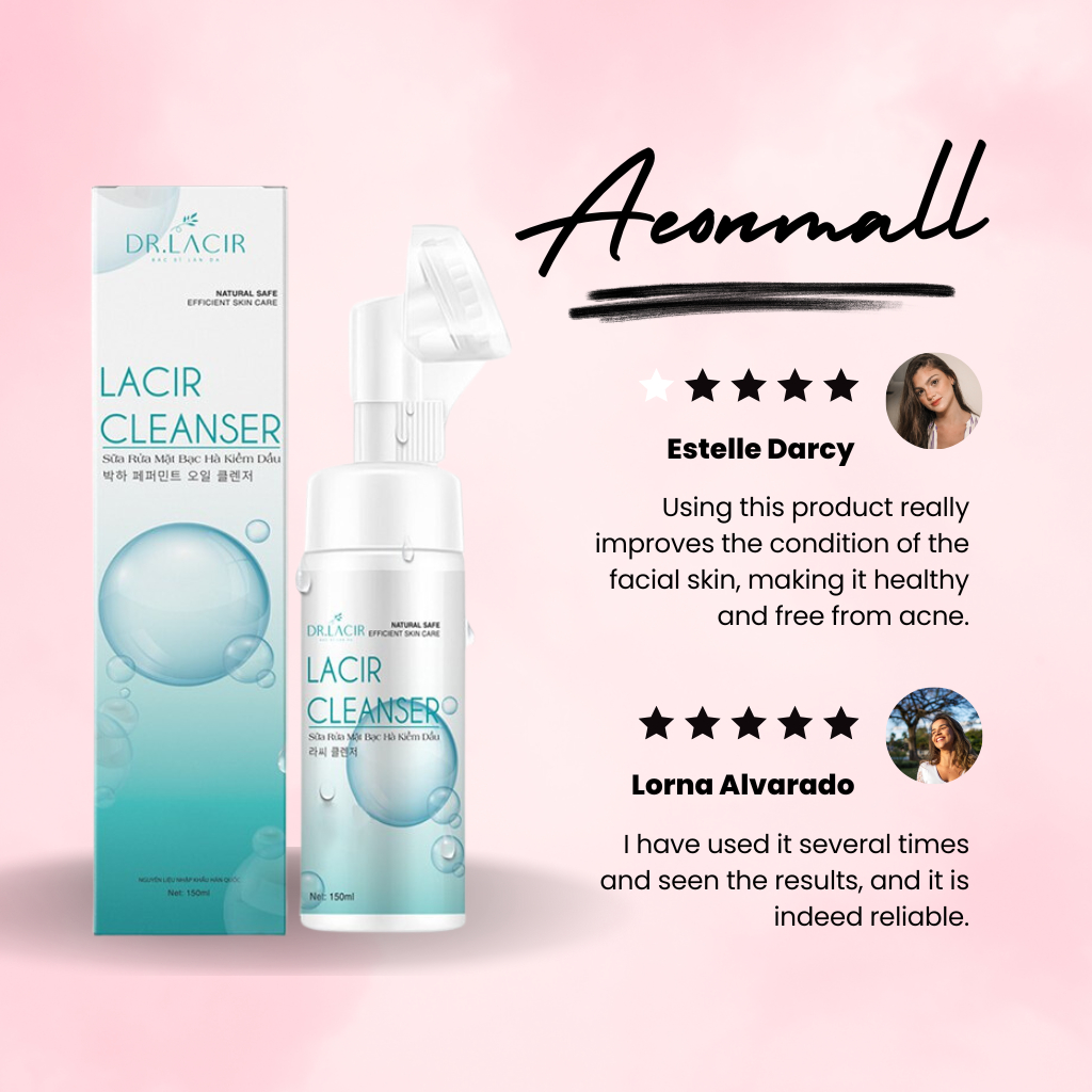 SỮA RỬA MẶT BẠC HÀ KIỀM DẦU-LACIR CLEANSER,Giữ Ấm Suốt 8 tiếng, Hàng Chính Hãng , Full Giấy Tờ Pháp Lý