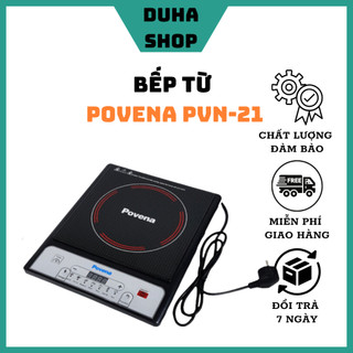 Bếp từ đơn Povena PVN-21 bảo hành 12 tháng tặng kèm nồi lẩu inox thiết kế đẹp