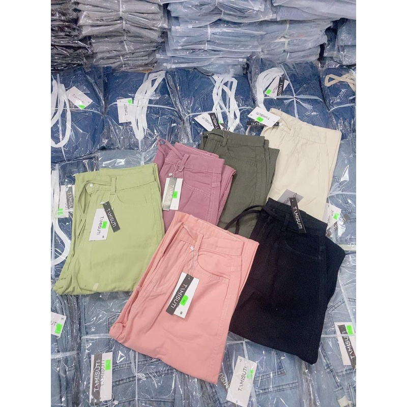 Quần Jean suông túi hộp trendy