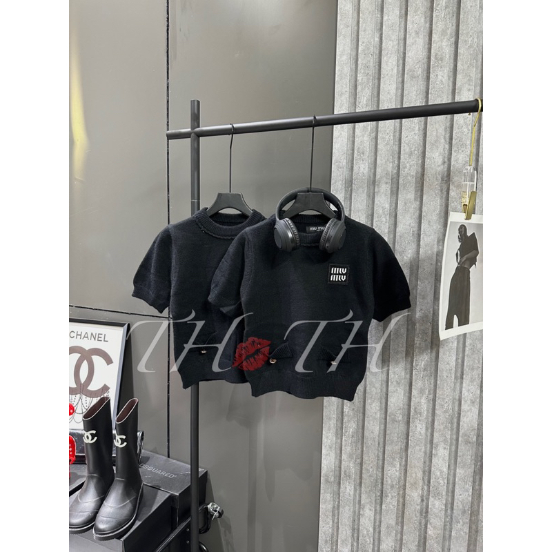 Áo Len Cộc Tay Miuiu Khuy Trước