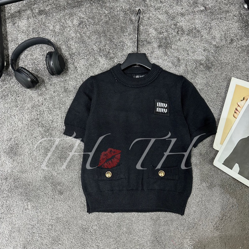 Áo Len Cộc Tay Miuiu Khuy Trước