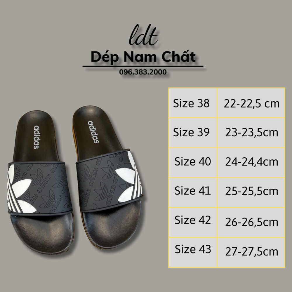 Dép nam adidas, Dép quai ngang nam mẫu mới hàng đẹp