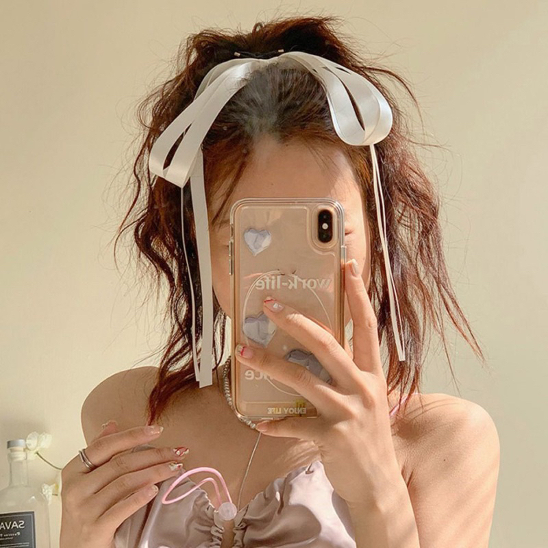 Kẹp 2 Nơ Dài Cho Bạn Gái Dễ Thương 1 Cái