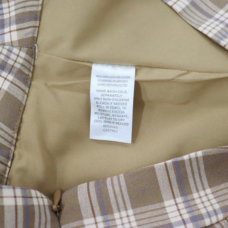 Chân váy kẻ sọc caro vintage Plaid Mini Skirt