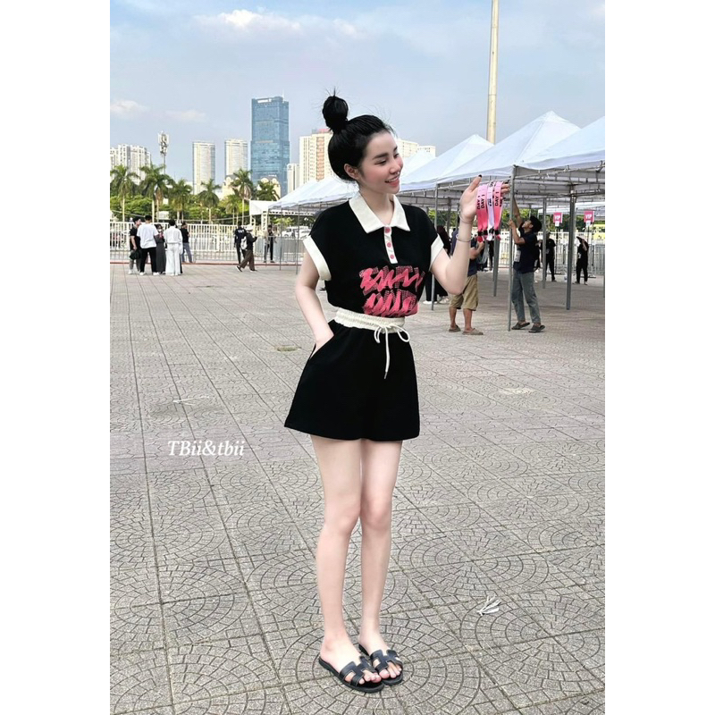 Set Cotton Hồng Cô Gái Woody Bùi Lan Anh Hot Hit