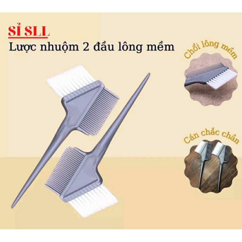 XẢ Sốc lược nhuộm tóc 2 đầu