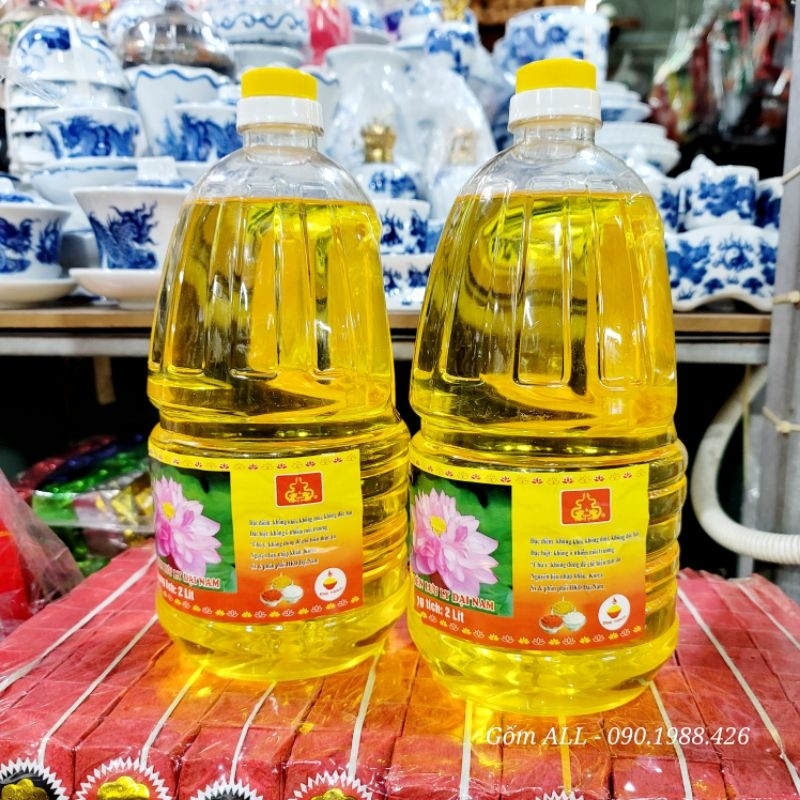 Thùng Dầu thắp đèn lưu ly không mùi không khói ĐN Gốm ALL