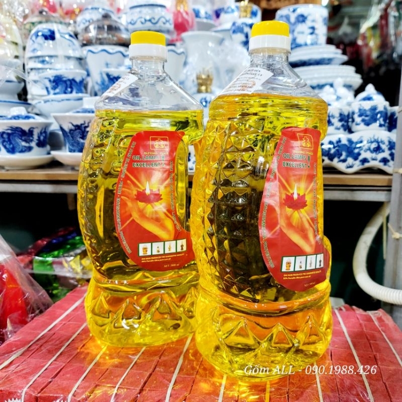 Thùng Dầu thắp đèn lưu ly không mùi không khói ĐN Gốm ALL