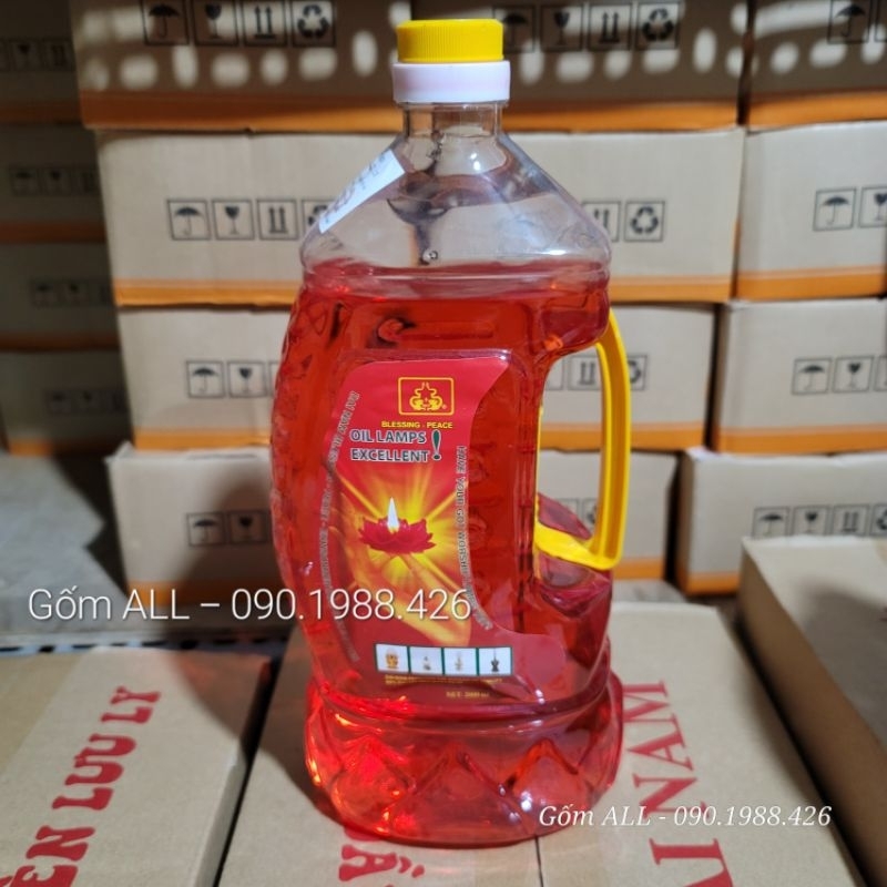 Thùng Dầu thắp đèn lưu ly không mùi không khói ĐN Gốm ALL