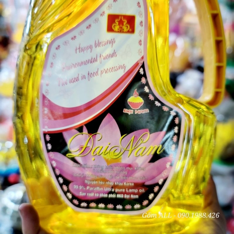 Thùng Dầu thắp đèn lưu ly không mùi không khói ĐN Gốm ALL