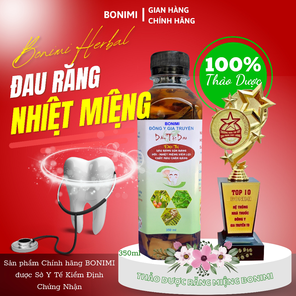 Nước Súc Miệng Thảo Dược Bonimi 350ml