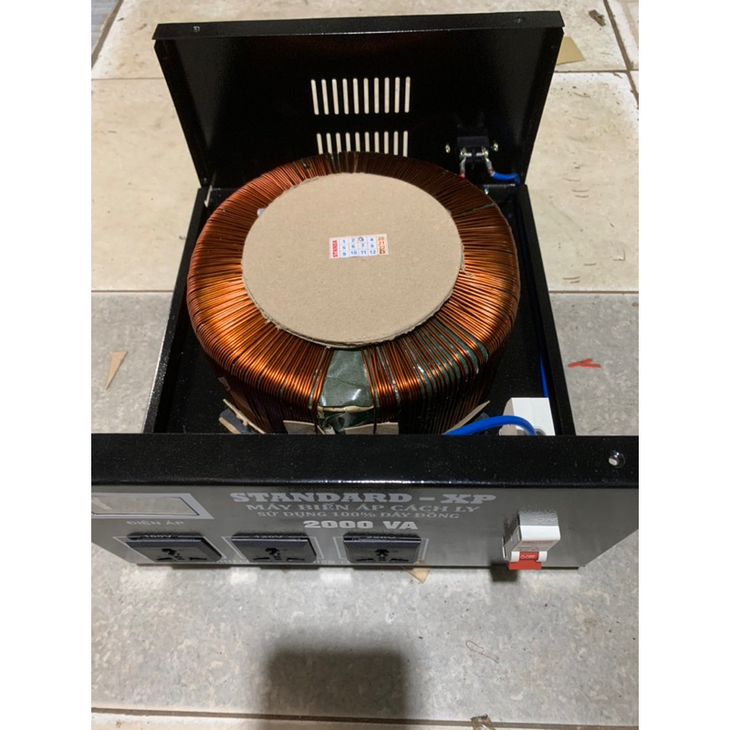 Biến áp cách ly 2kva dây đồng nặng 17,5kg
