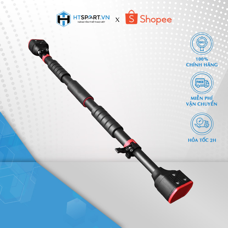 Xà Đơn Treo Tường, Thanh Xà Đơn Gắn Cửa Có Chốt Chống Xoay Tùy Chỉnh 72 - 140cm Tiện Lợi Dụng Cụ Tập Gym Thể Dục Tại Nhà
