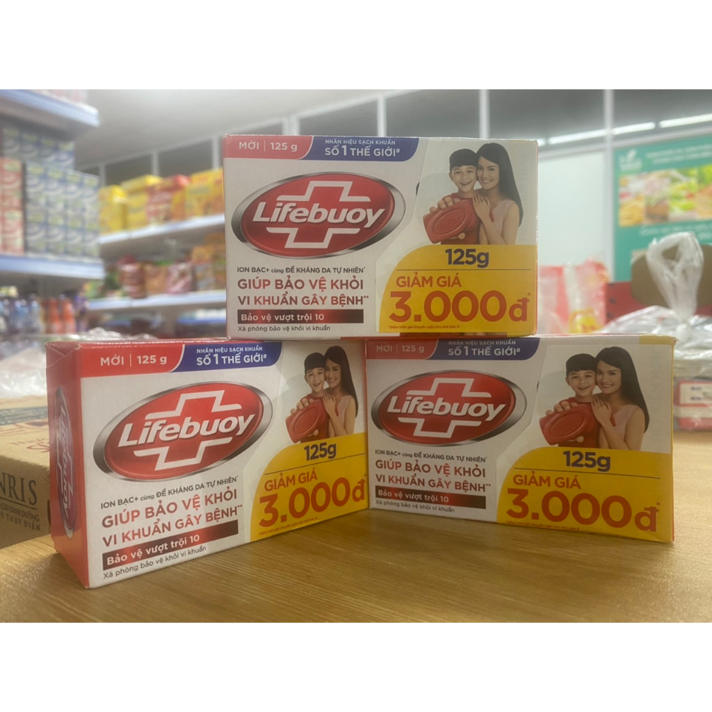 Bánh Xà Phòng Tắm Lifebuoy Bánh 90g/125g
