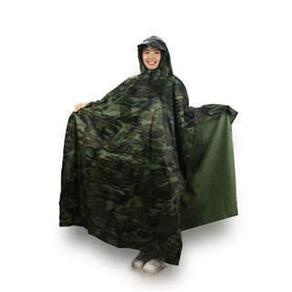 Áo mưa cánh dơi rằn ri - vải dù cao cấp - không thấm nước 1m45
