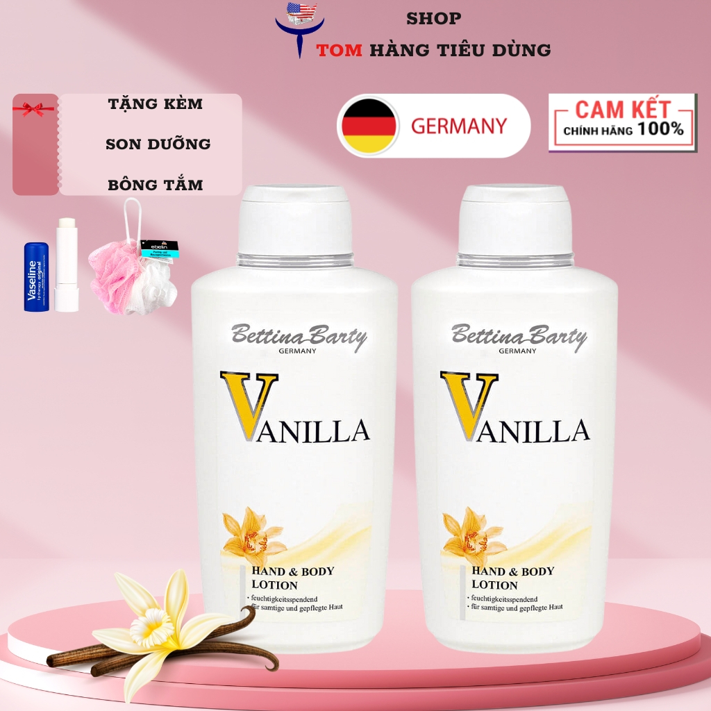 Sữa dưỡng thể Vanilla Bettina Barty 500ml Hàng Đức