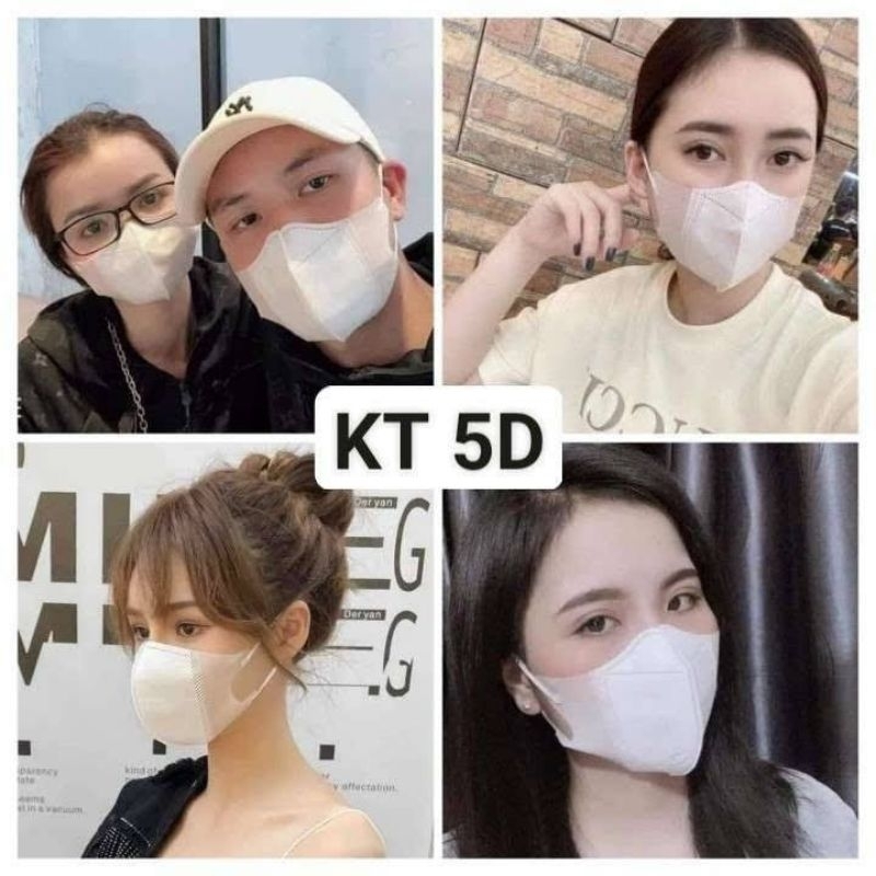 100 cái Khẩu trang 5D DIMICO màu trắng