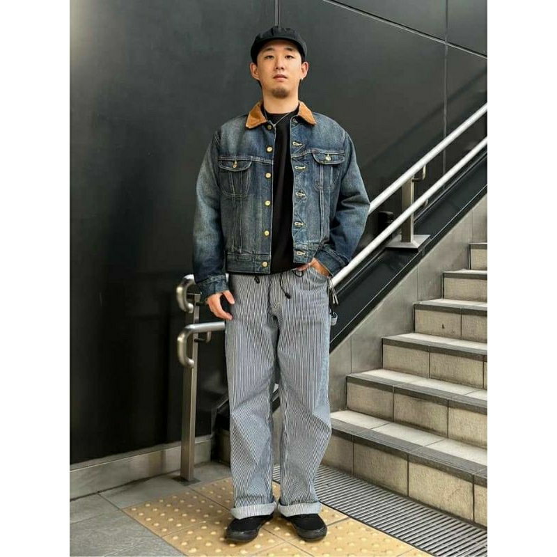 Áo Khoác Lee Storm Rider Denim Jacket Lót Dạ