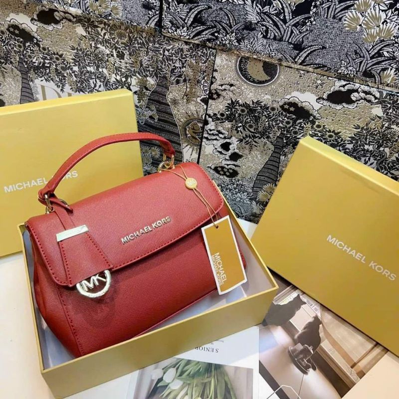TÚI ĐEO CHÉO NỮ MK E.VA CHẤT DA XƯỚC ĐẸP FULL BOX XỊN XÒ
