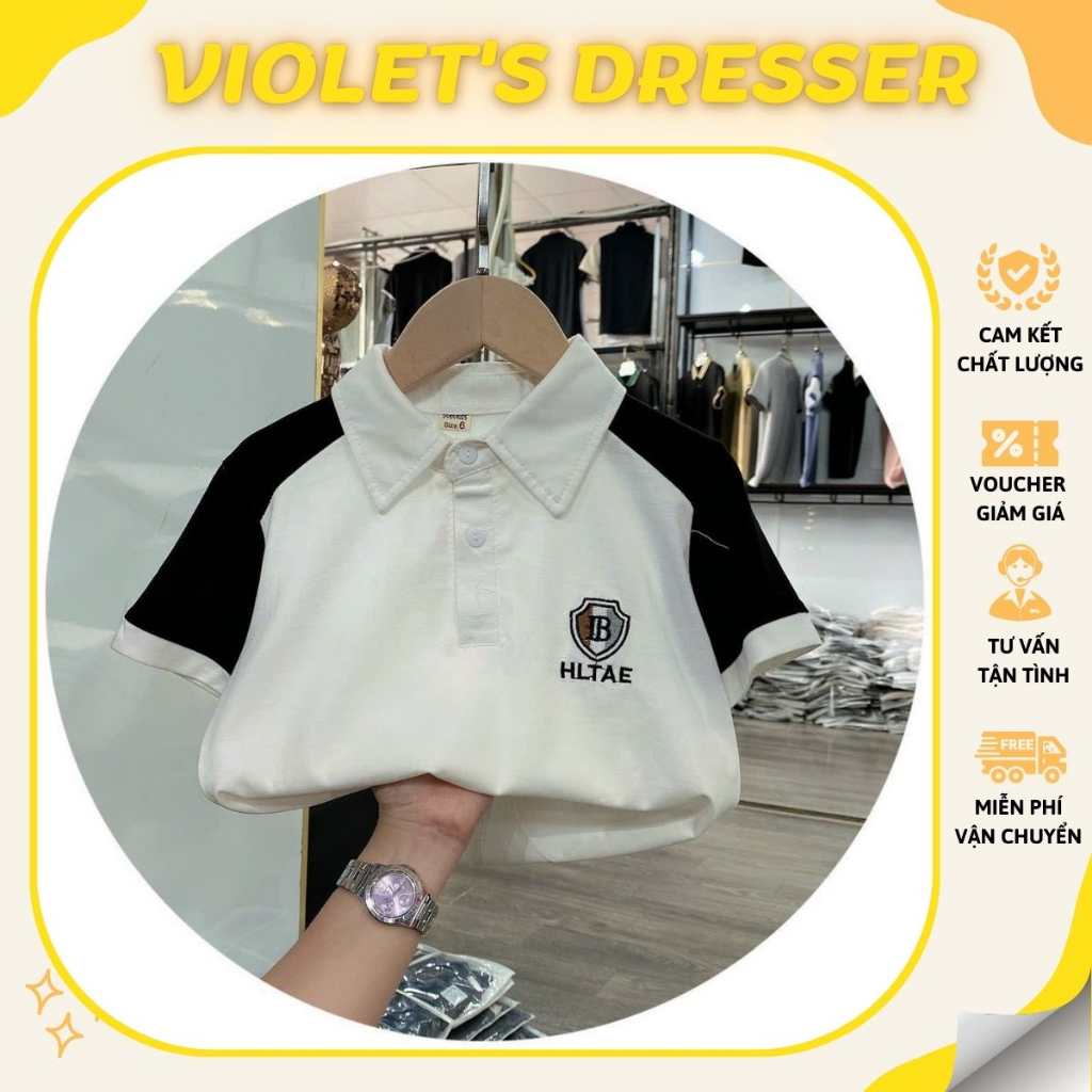 ÁO POLO BÉ TRAI CHO BÉ TỪ 30-40KG