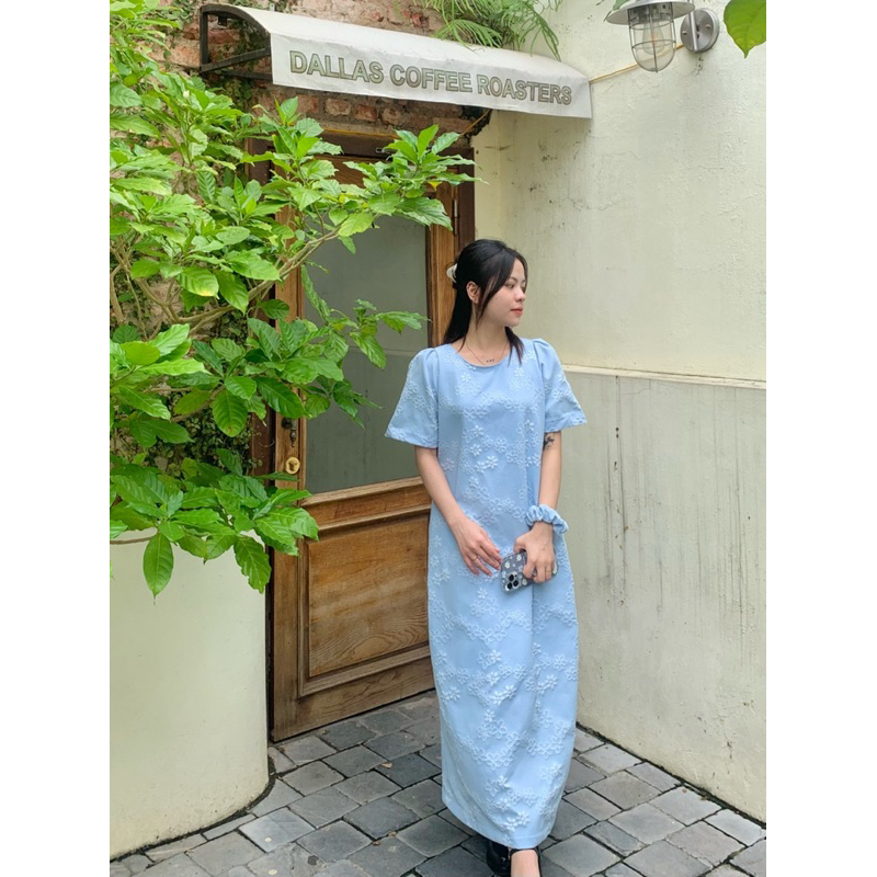 Váy suông A hoạ tiết Choue - ảnh chính chủ