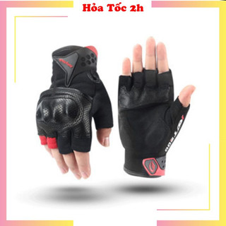 Găng tay hở ngón cao cấp riding tribe mcs57b có gù