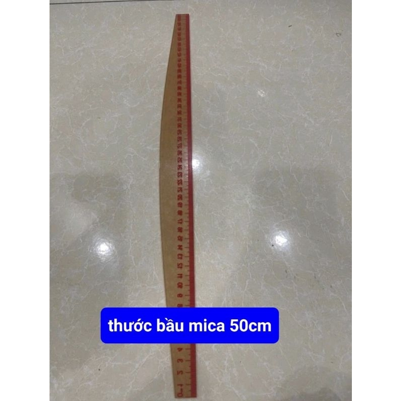 Thước gỗ thẳng AAA  thước gỗ bầu AAA Loại tốt thước mica khắc thước lá kim loại nhôm  bầu mica 50cm