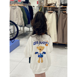 Áo nỉ sweater 13 demarzo xanh blue tặng kèm gấu cho bé , áo nỉ mùa đông cổ tròn bé gái , bé trai unisex , Kid_genz