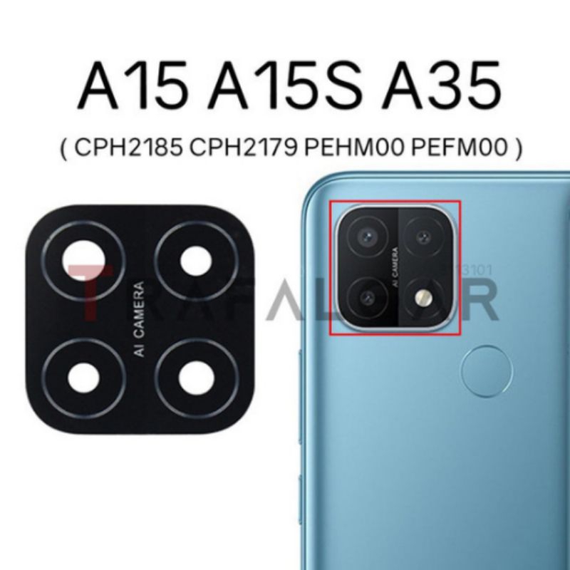 Kính Camera Oppo A15 , A15S , A35 ( Kèm Keo Dán )